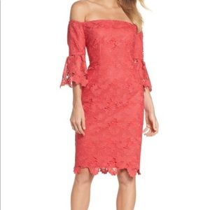 Vince Camuto Poppy Off-the-Shoulder Lace Dress